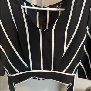 Black & White Blouse